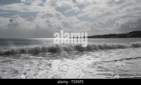 Cloud e vedute del mare Foto Stock