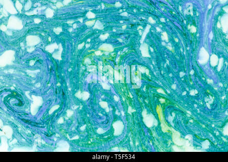 Blu Verde Marmo texture di sfondo Foto Stock