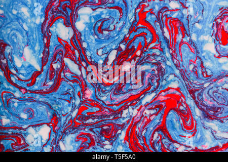 Rosso Blu marmo sfondo texture Foto Stock