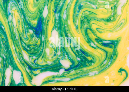 Verde Giallo blu marmo sfondo texture Foto Stock