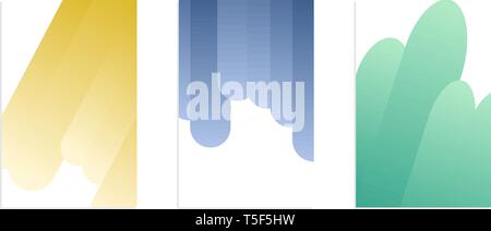 Vettore di modello di progettazione modren gradiente astratto copia banner spazio per il testo. Illustrazione Vettoriale