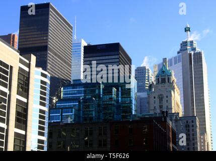 TORONTO, Canada - 8 gennaio. 2012: grattacieli nel centro di Toronto Foto Stock
