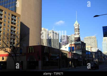 TORONTO, Canada - 8 gennaio. 2012: paesaggio urbano del centro di Toronto Foto Stock