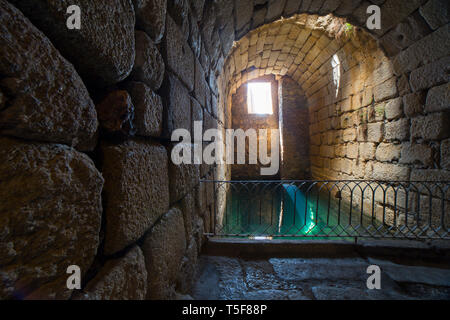 Roman cisterna di acqua alla Alcazaba cittadella araba. Merida, Extremadura, Spa Foto Stock