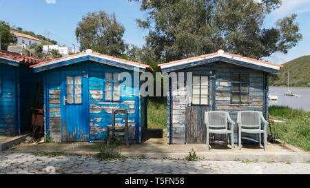 Due case di pescatori Foto Stock