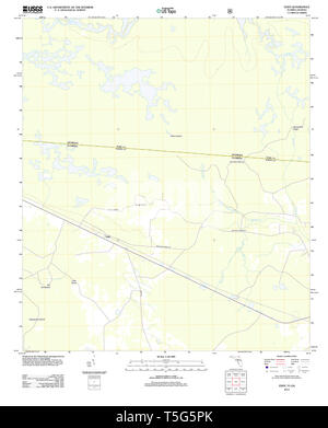 USGS TOPO Map Florida FL Eddy 20120821 TM il restauro Foto Stock