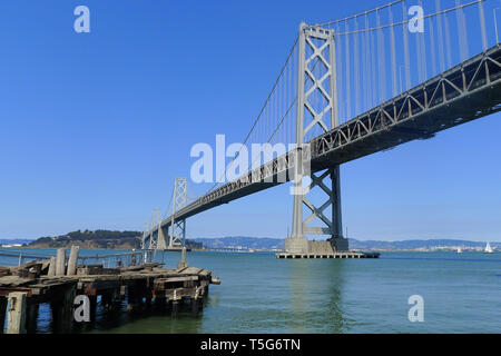 San Francisco Oakland Bay Bridge Foto Stock