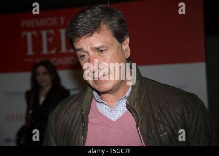 Cayetano Martínez de Irujo a photocall durante la 26 edizione del Telva Solidaridad 2019 awards mercoledì a Madrid , 24 aprile 2019 Cordon premere Foto Stock