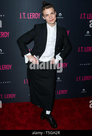 Los Angeles, California, USA. 24 apr, 2019. Il Savannah Knoop arriva a Los Angeles prima di Universal Pictures' 'JT LeRoy" tenutasi presso ArcLight cinema Hollywood di Aprile 24, 2019 a Hollywood e Los Angeles, California, Stati Uniti. (Foto di Xavier COLLIN/Image Press Agency) Credito: Image Press Agency/Alamy Live News Foto Stock