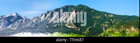 Flatirons, Boulder, Colorado, Stati Uniti Foto Stock