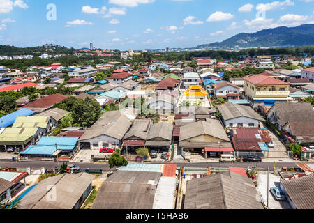 Selangor, 22 ott 2017 Malesia: vista aerea città di Kampung Baru Sungai Buloh, Selangor. Malaysia Foto Stock