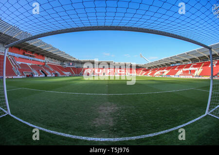 10 aprile 2019, New York Stadium, Rotherham, Inghilterra; Sky Campionato Bet Rotherham United vs Aston Villa ; una vista generale di New York Stadium Credito: Mark Cosgrove/News immagini English Football League immagini sono soggette a licenza DataCo Foto Stock