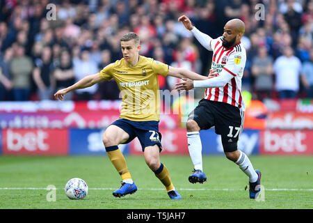 19 aprile 2019, Bramall Lane, Sheffield, Inghilterra; Sky scommessa campionato, Sheffield Regno vs Nottingham Forest ; credito: Jon Hobley/News immagini English Football League immagini sono soggette a licenza DataCo Foto Stock