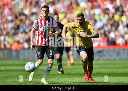 19 aprile 2019, Bramall Lane, Sheffield, Inghilterra; Sky scommessa campionato, Sheffield Regno vs Nottingham Forest ; credito: Jon Hobley/News immagini English Football League immagini sono soggette a licenza DataCo Foto Stock