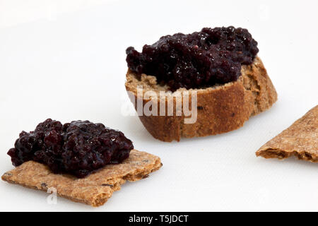 Prodotti da forno, pane, biscotti e torte. Pir-scritto Foto Stock