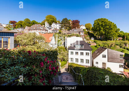 Germania, Amburgo, Blankenese, case residenziali Foto Stock