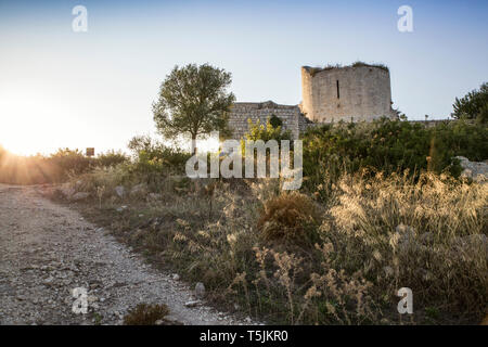 Sicilia Siracusa Provincia, Noto Antica, Castello, Norman fort Foto Stock
