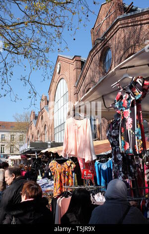 Il Marché de Wazemmes (Lille) Francia Foto Stock