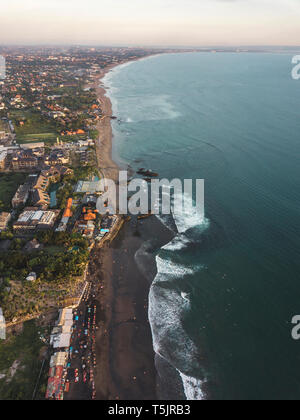 Indonesia, Bali, veduta aerea della spiaggia di eco Foto Stock