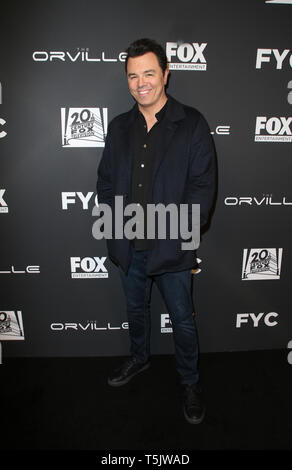 Aprile 24, 2019 - Hollywood, CA, Stati Uniti - 24 Aprile 2019 - Hollywood, California - Seth MacFarlane. Il FYC evento speciale per la serie FOX ''l'Orville'' tenuto presso il Centro Pickford per Motion Picture Studio. Photo credit: Faye Sadou/AdMedia (credito Immagine: © Faye Sadou/AdMedia via ZUMA filo) Foto Stock