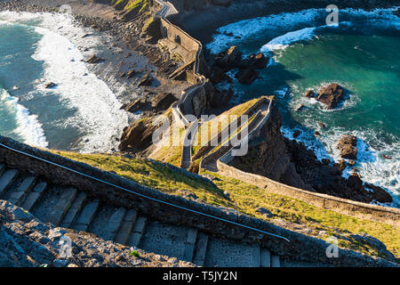 San Juan de Gaztelugatxe Foto Stock