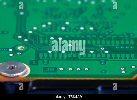 Disco dati dei chip di computer technology close up Foto Stock