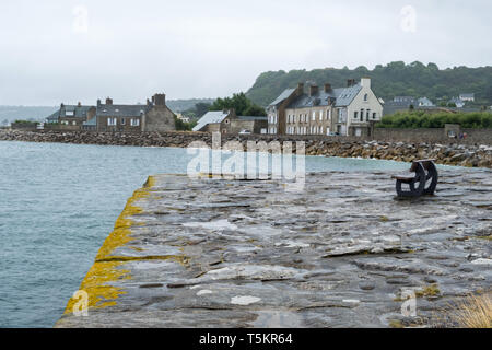 Le Becquet, Francia - 16 agosto 2018: Le Becquet de Tourlaville è un villaggio di Cherbourg-en-Cotentin, Manche department, Normandia, Francia Foto Stock