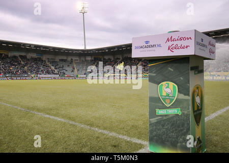 L'AIA - ADO - Excelsior , Calcetto , Stagione 2018/2019 , Eredivisie , Cars jeans Stadium , 24-04-2019 , durante la partita ADO - Excelsior Foto Stock