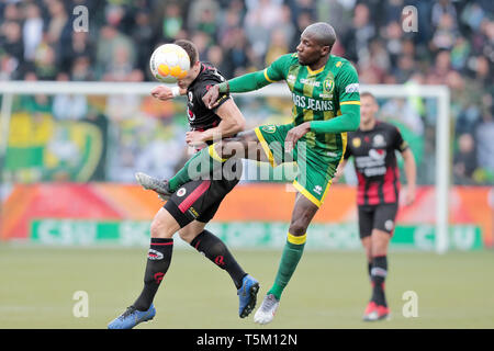 L'AIA - ADO - Excelsior , Calcetto , Stagione 2018/2019 , Eredivisie , Cars jeans Stadium , 24-04-2019 , lettore ADO Sheraldo Becker durante la partita ADO - Excelsior Foto Stock