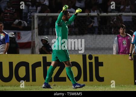 PE - Recife - 04/25/2019 - Brasiliano Cup 2019 - Santa Cruz vs. Fluminense - pena shootout match tra Santa Cruz e Fluminense a Arruda Stadium per il campionato 2019 Brasile Cup foto: Paulo Paiva / AGIF Foto Stock