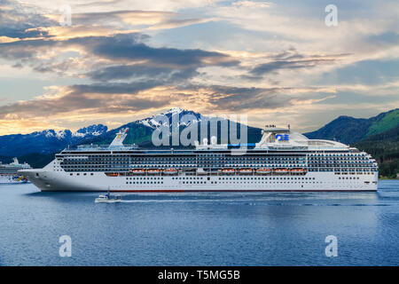 Coral Princess in Alaska Foto Stock