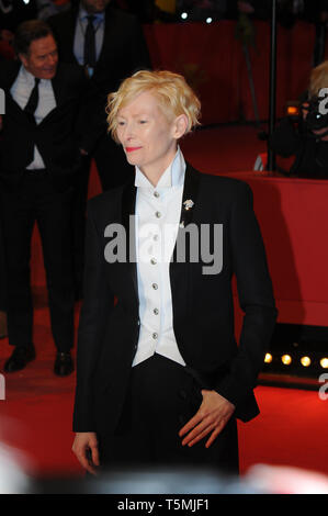 Tilda Swinton partecipa alla Berlinale 2018 Foto Stock