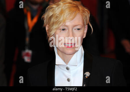 Tilda Swinton partecipa alla Berlinale 2018 Foto Stock