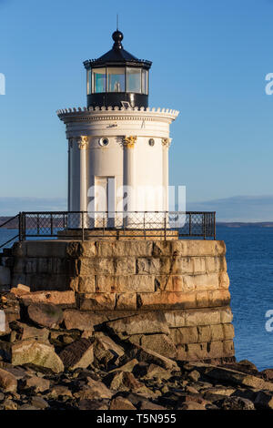 Portland Breakwater Faro (Bug luce), Sud Portland, Maine Foto Stock