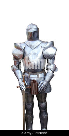 Meraviglioso cavaliere medievale armor, tagliate Foto Stock