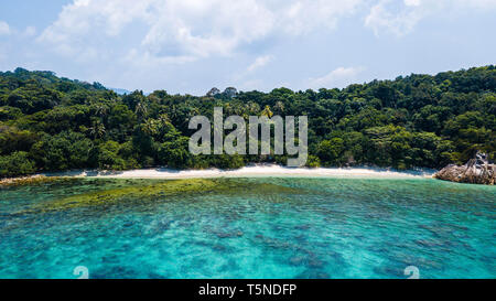 Turtle Beach in Pulau Perhentian Kecil (Malesia) Foto Stock