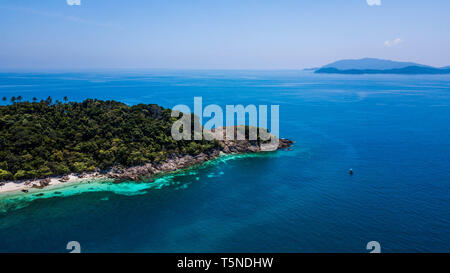 Rawa Island, paesaggio tropicale in Malesia Foto Stock