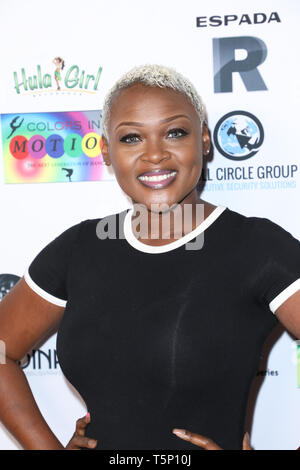 LA SETTIMANA DELLA MODA celebra l'Agenzia Magazine il lancio della serie di motori degli eroi in West Hollywood, California. Dotato di: melodia Trice dove: West Hollywood, California, Stati Uniti quando: 25 Mar 2019 Credit: Sheri Determan/WENN.com Foto Stock