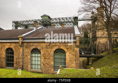 Storica vecchia nave sollevare Waltrop Germania Foto Stock