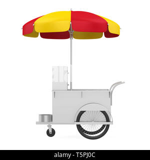 Hot Dog Carrello isolato Foto Stock