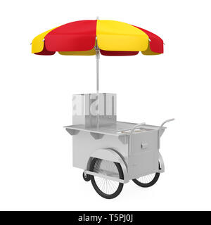 Hot Dog Carrello isolato Foto Stock