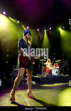 Los Angeles, Ca, Stati Uniti d'America. Xxv Aprile, 2019. Bikini Kill all'Hollywood Palladium di Los Angeles, la California il 25 aprile 2019. Credito: Steve Rose/media/punzone Alamy Live News Foto Stock