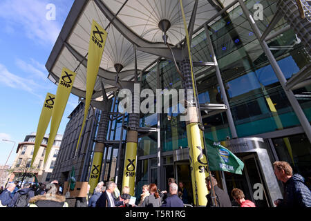 Edimburgo, Scozia, Regno Unito. 27 apr, 2019. Centro Conferenze Internazionale di Edimburgo dove la SNP conferenza di primavera si svolge. Credito: Ken Jack/Alamy Live News Foto Stock