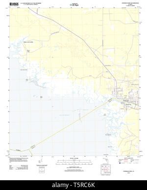 USGS TOPO Map Florida FL Steinhatchee 20120808 TM il restauro Foto Stock