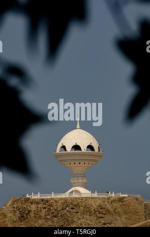 La scultura di un bruciatore di incenso, Muscat Oman Foto Stock