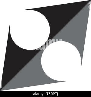 Logo della piramide e Business simbolo astratto del modello di progettazione Illustrazione Vettoriale