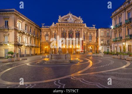 Catania - Teatro - Teatro Massimo Bellini Foto Stock