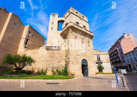 La tour de la Babotte o torre Babote nella città di Montpellier, Francia Foto Stock