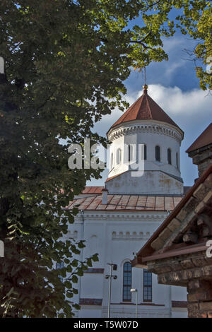 Vilnius, Lituania - 16 aprile 2019 , chiesa russa ortodossa della Santa Madre di Dio, come la Chiesa Ortodossa di San Parasceve, questa è stata anche trovata Foto Stock