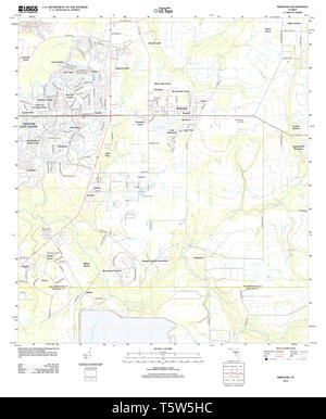 USGS TOPO Map Florida FL Wimauma 20120905 TM il restauro Foto Stock